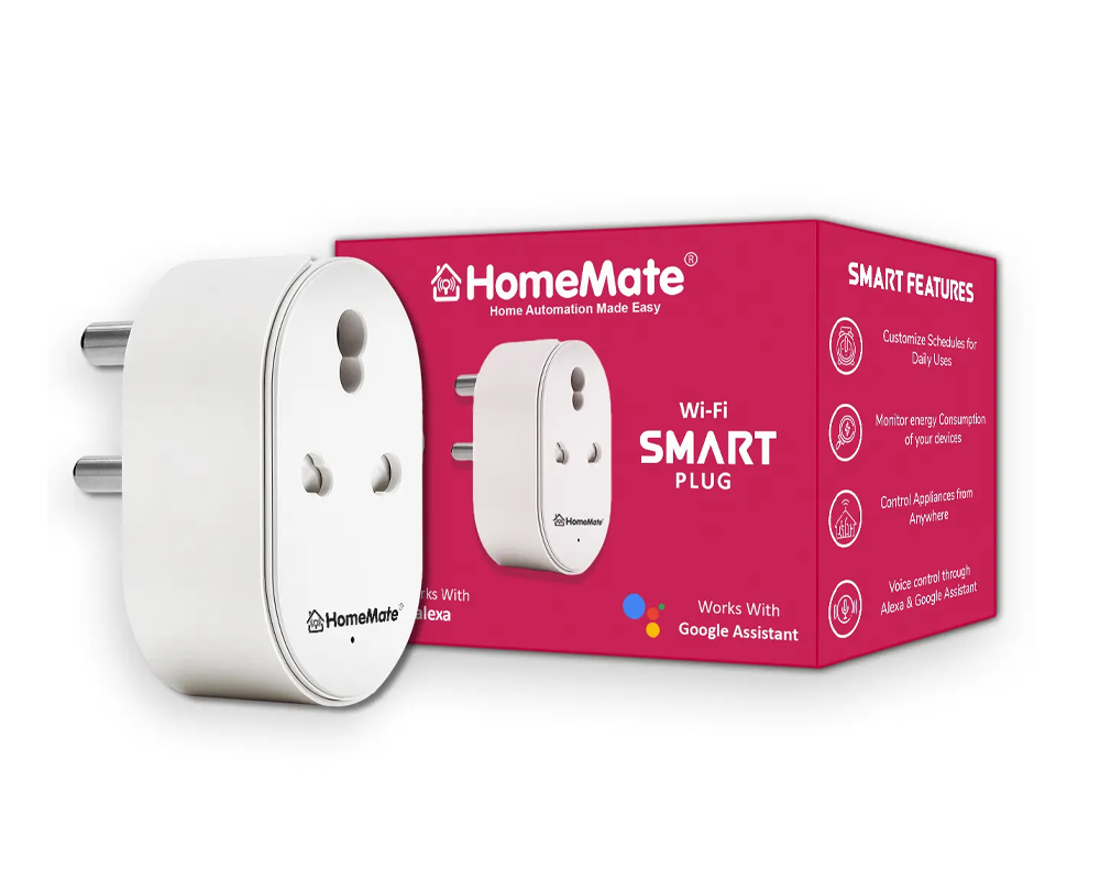 GHome Smart Mini Smart Plug, WiFi Outlet Socket Works with Alexa and G –  GHome Smart Official