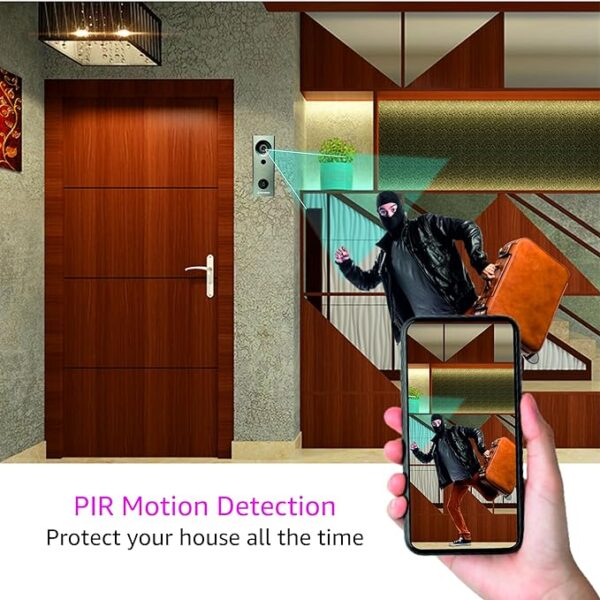 Wi-Fi Smart Video Door bell with Rechargeable battery & Chime - Image 4