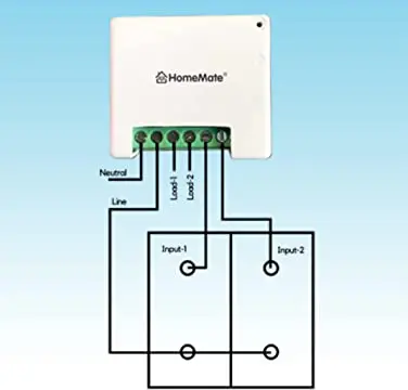 Smart WiFi 1-Node 16A In-wall Switch - Homemate