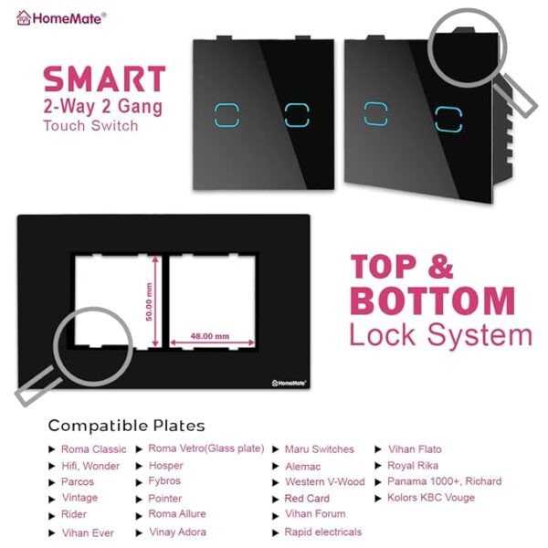 Smart 2-Way 2-Gang Touch Switch - Image 6