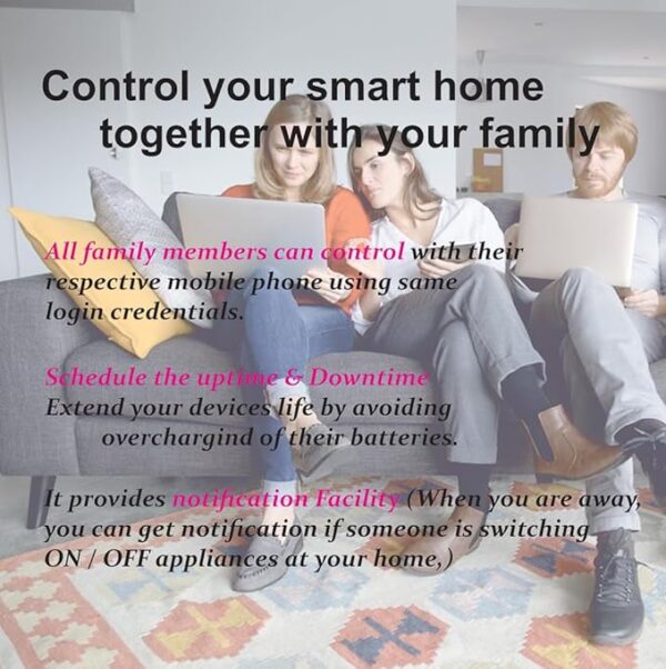 Smart 2-Way 2-Gang Touch Switch - Image 4