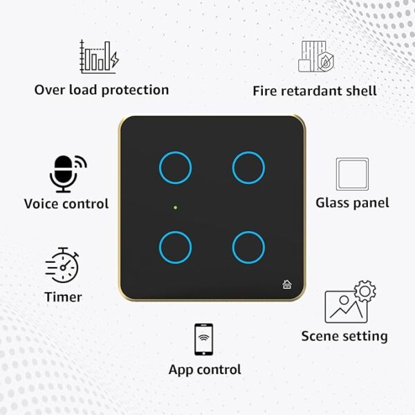 Smart Switch Board 4 Switches - Image 4