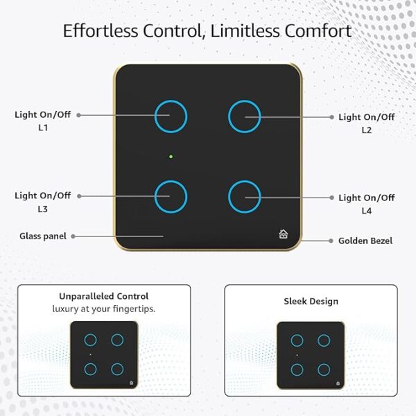 Smart Switch Board 4 Switches - Image 5